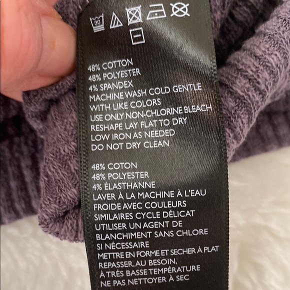 Free People Beach Cozy Purple Cowl Turtleneck Sweater - Picture 10 of 10